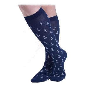 Сини дълги чорапи