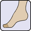 чорапи и чорапогащници с подсилени пръсти