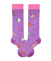 Чорапи детски до коляното с котенца