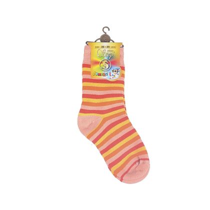 Детски термо чорапи с оранжеви раета