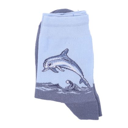 детски чорапи с делфин и море