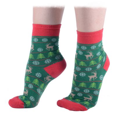 Коледни детски чорапи с еленчета