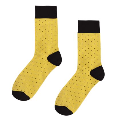 Чорапи жълти на черни точки