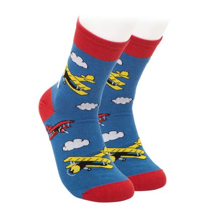 Чорапи със самолети и облачета
