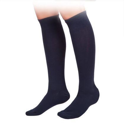 Ladies' 3/4 cotton socks - dark blue