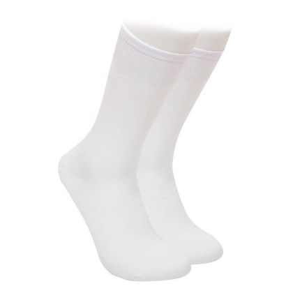 2 чифта фини мъжки чорапи от мек пениран памук бели