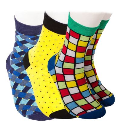 Комплект мъжки цветни чорапи