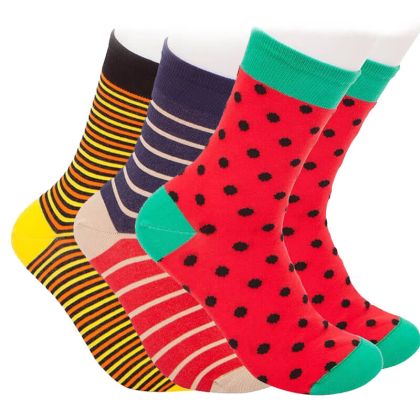 Комплект мъжки шарени чорапи