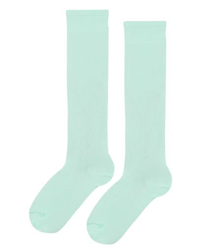 Чорапи до коляното 3/4 в светло ментово зелено