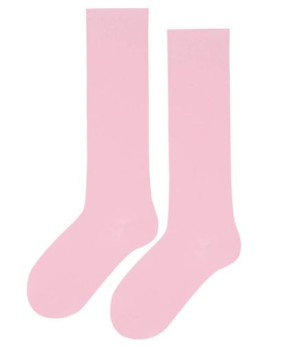Дамски 3/4 чорапи от дълговлакнест пениран памук РОЗОВ