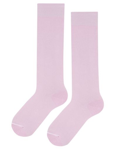 Едноцветни 3/4 детски чорапи - СВЕТЛО ЛИЛАВИ