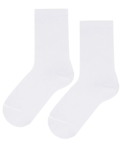 Едноцветни детски чорапи - БЕЛИ