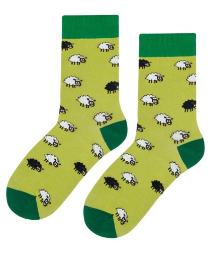 Памучни чорапи със забавни овце