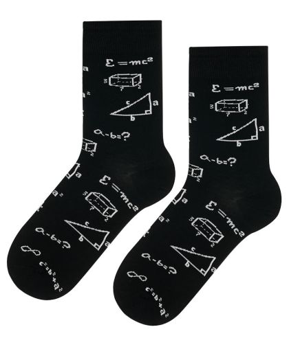 Детски чорапи с формули в черно