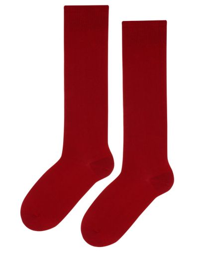 3/4 чорапи от дълговлакнест пениран памук БОРДО