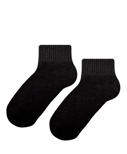  ПАМУЧНИ ЧОРАПИ КЪС КОНЧ - ЧЕРНИ