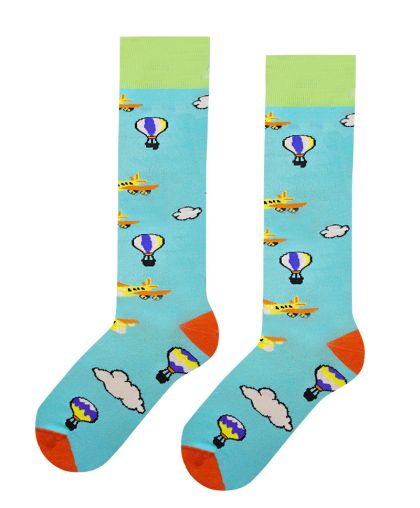 Чорапи детски до коляното САМОЛЕТИ И БАЛОНИ