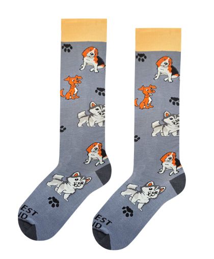 Дамски 3/4 Чорапи с Кучета - Комфорт и стил!