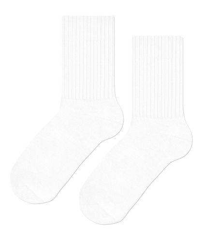 Детски Бели чорапи с висок спортен ластик – стабилно прилепване