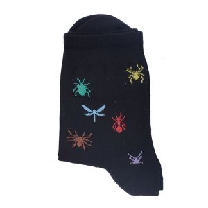 Широки рЗабавни дамски чорапи с паячета и пеперудиаета от пениран памук 7