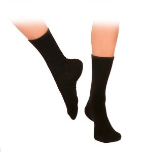 Дамски чорапи от фина мериносова вълна, черни