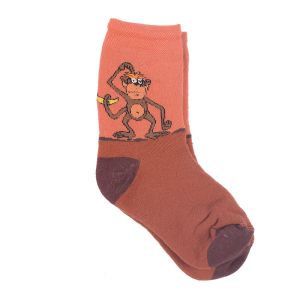 Детски термо чорапи с маймунка