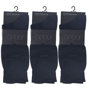 Луксозни мъжки чорапи от 100 % мерсеризиран памук комплект 3 чифта