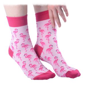 Розови чорапи на фламинго