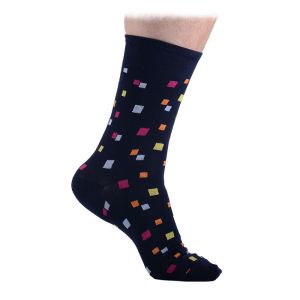 Черни чорапи с квадрати