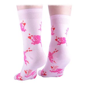 Чорапи с купидони за Свети Валентин