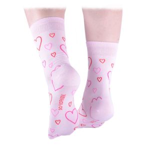 Дамски чорапи с различни сърца за Свети Валентин 