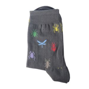 Забавни дамски чорапи с паячета и пеперуди