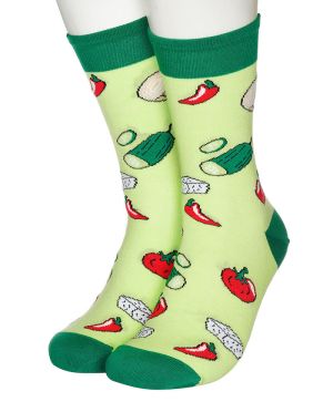 Vegetables and cheese socks