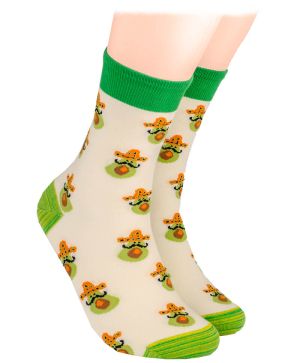 Чорапи с авокадо и сомбреро Viva Mexico