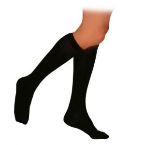 Ladies' 3/4 cotton socks - Black