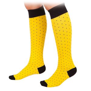 3/4 Чорапи жълти на черни точки