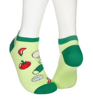 Vegetables and cheese Shorty socks