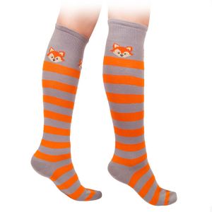 Дамски чорапи 3/4 памучни с лисици
