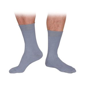 2 чифта фини мъжки чорапи от мек пениран памук сиви