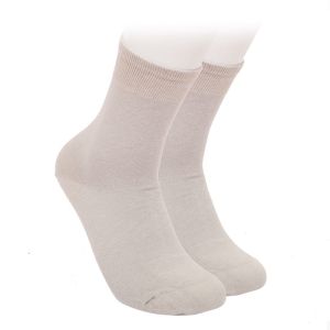 Дамски чорапи от пениран памук - СВЕТЛО СИВ