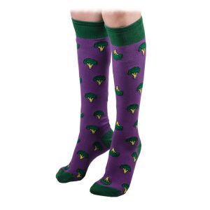 Дамски чорапи до коляното с броколи