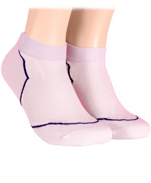 Summer Mesh Ankle Socks - white