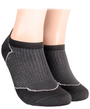 Cotton short socks with mesh