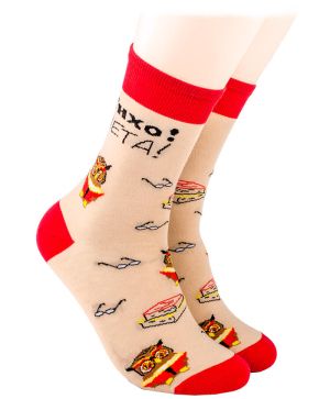 чорапи с надписи