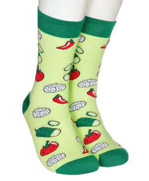 Vegetables and cheese socks