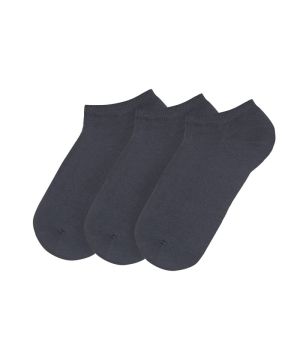 SET 3 PAIRS of cotton slippers - GRAPHITE