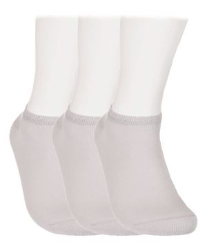 SET 3 PAIRS of cotton slippers - LIGHT GRAY 