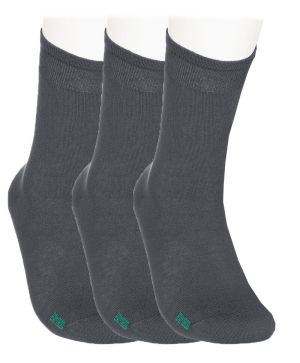 SET 3 PAIRS of bamboo socks - GRAPHITE 