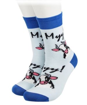 Παιδικές κάλτσες με μια αγελάδα 