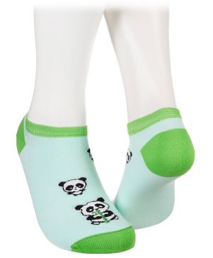 Терлици със сладурести панди в светлозелено